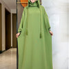 Candy Color Women Cotton Abayas