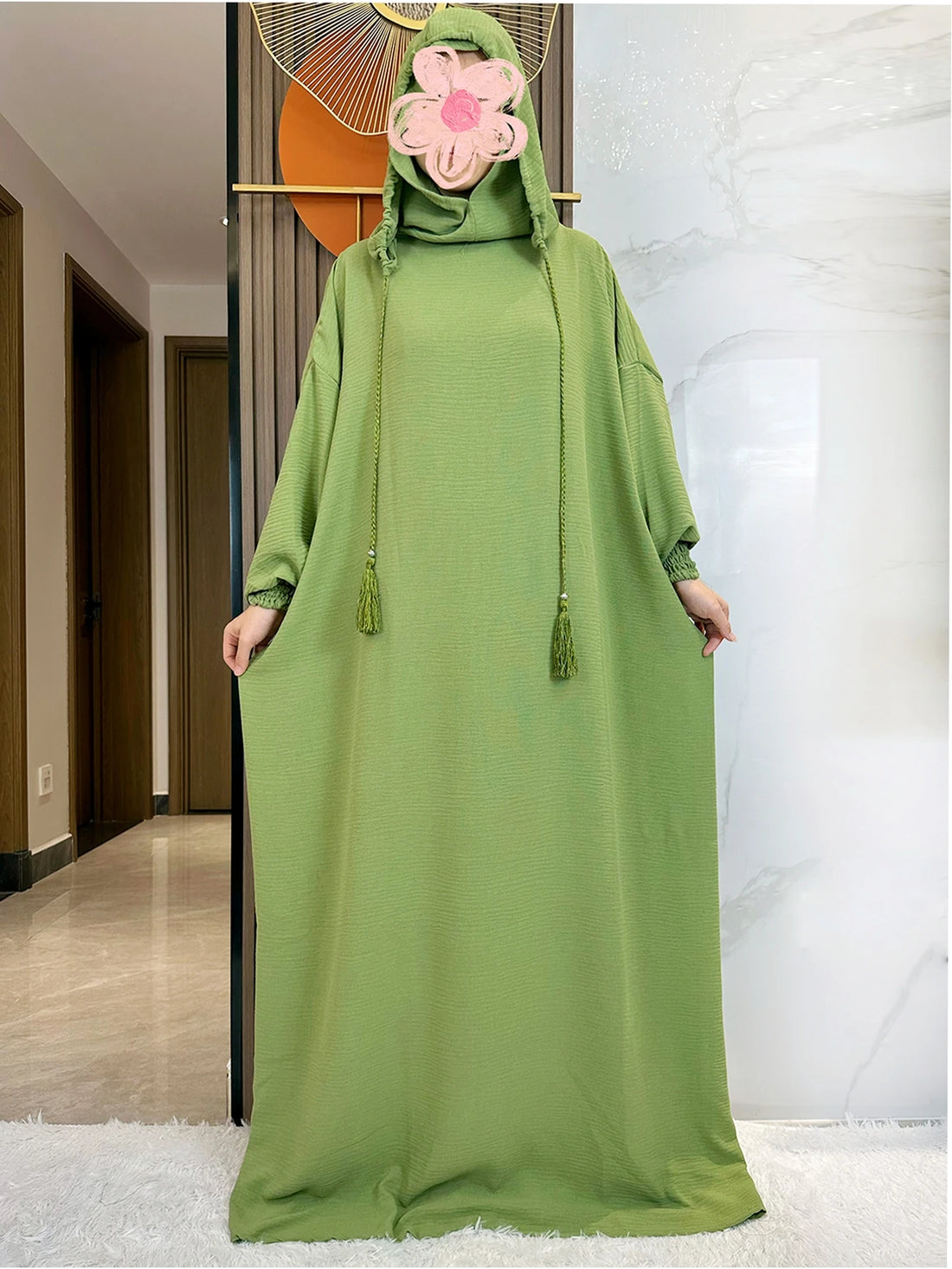 Candy Color Women Cotton Abayas
