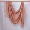 Lace Edge Modal Hijab Scarf – Breathable Cotton Turban Shawl