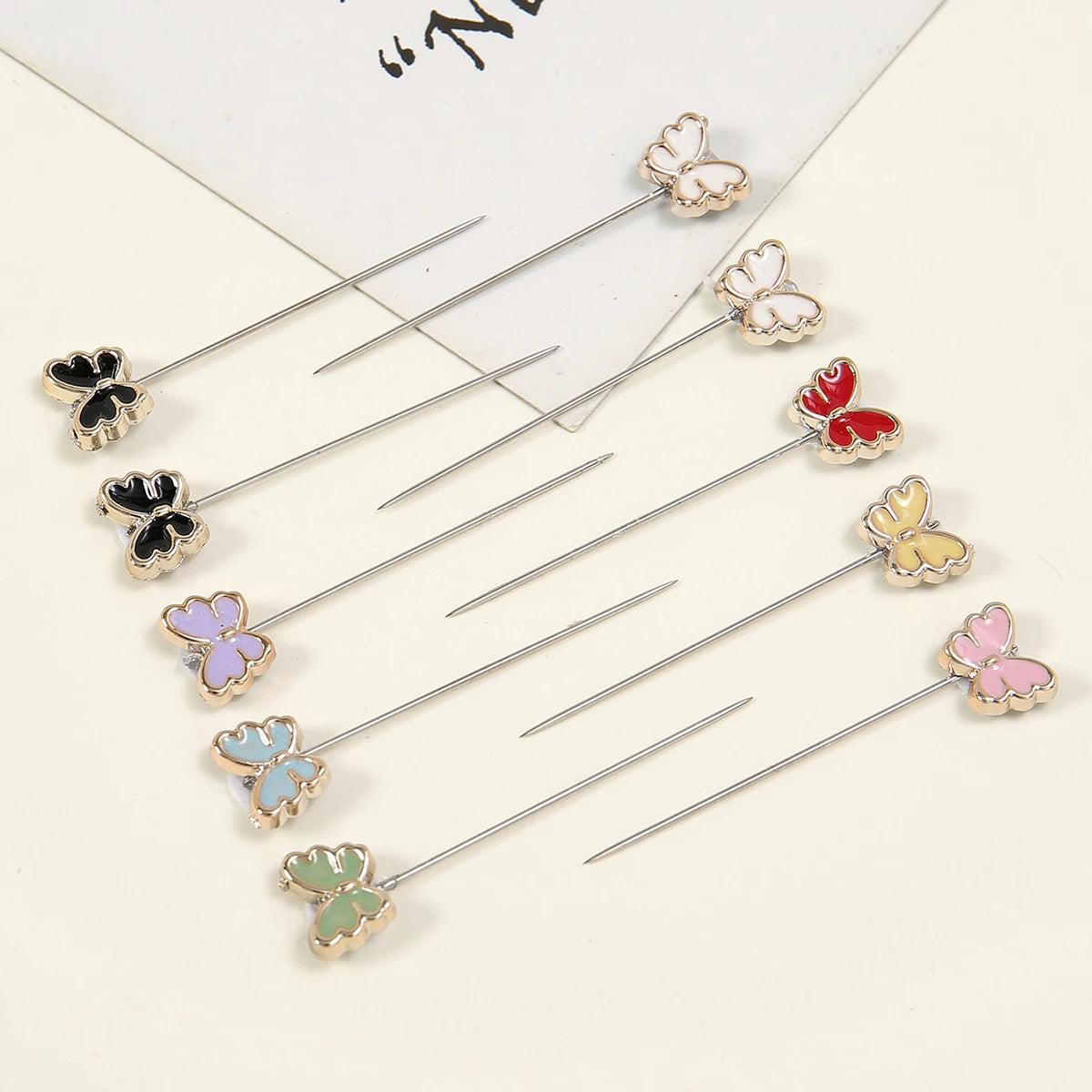 20-Piece Butterfly Hijab Pins – Colorful Scarf & Shawl Clips for Women
