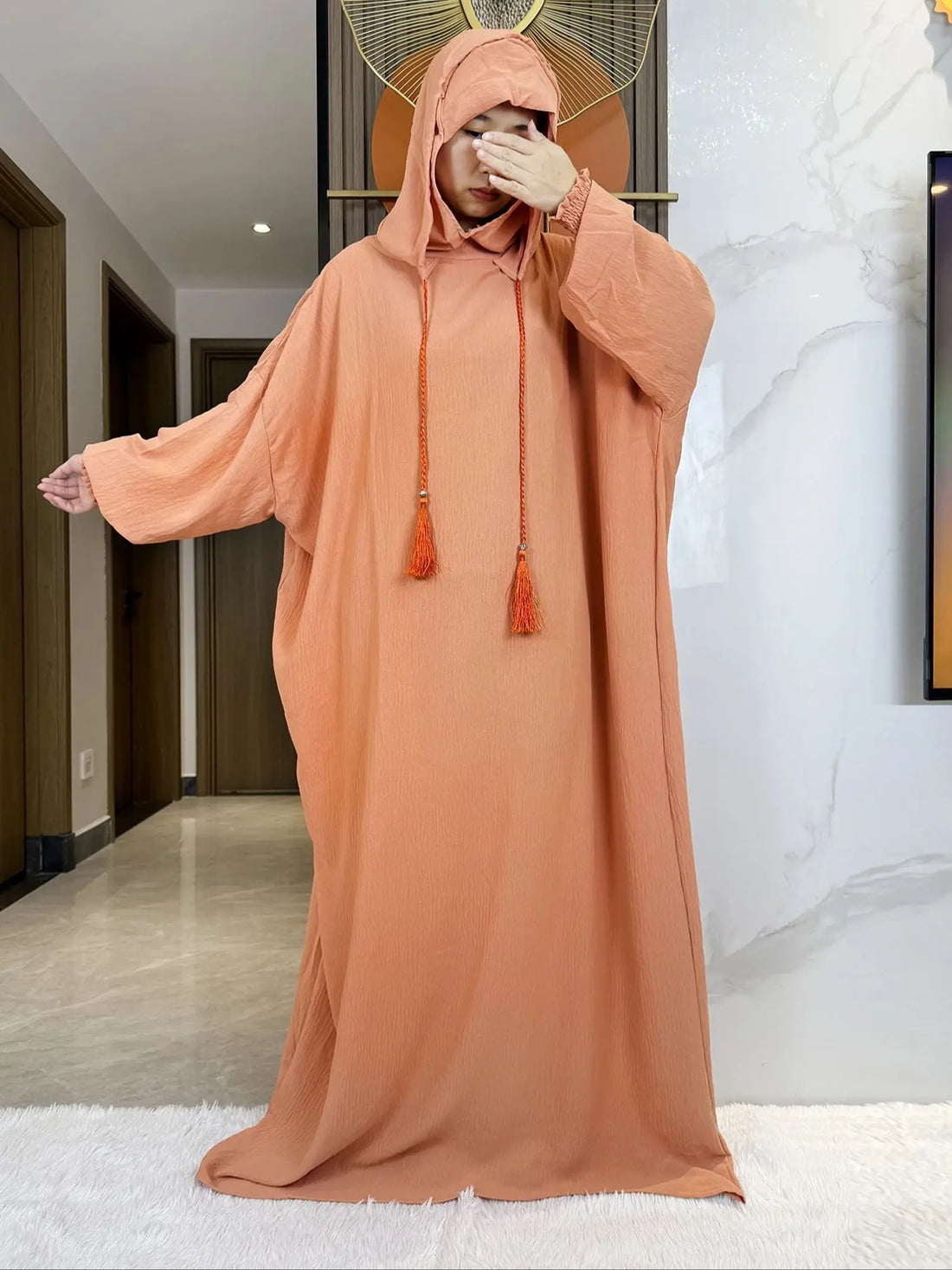 Candy Color Women Cotton Abayas