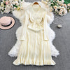 2026 Autumn Winter Women Knitted Long Sweater Dress