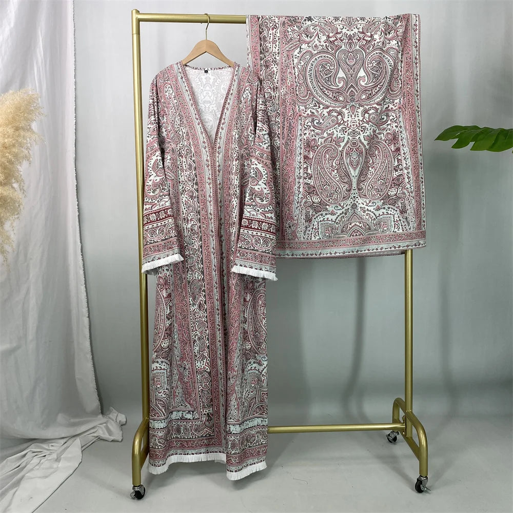 Tassel Abaya Kimono – Dubai Modest Fashion Dress