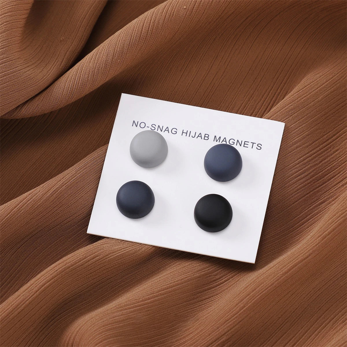 Matte Magnetic Hijab Pins – Set of 8 Mixed Colors