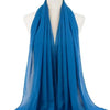 Ready-to-Wear Chiffon Hijab – Elegant Solid Color Instant Headscarf