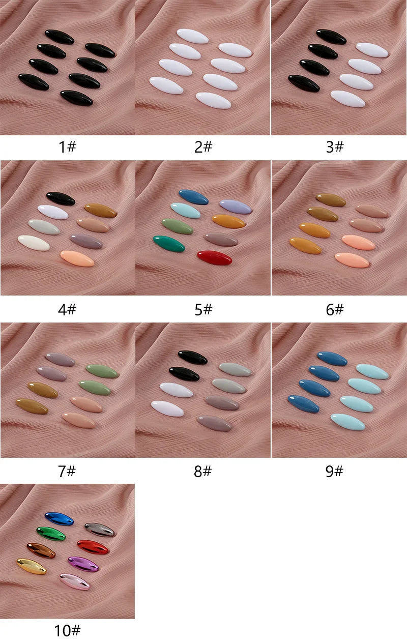 Colorful Hijab Pin Brooches – Fashion Scarf Clips
