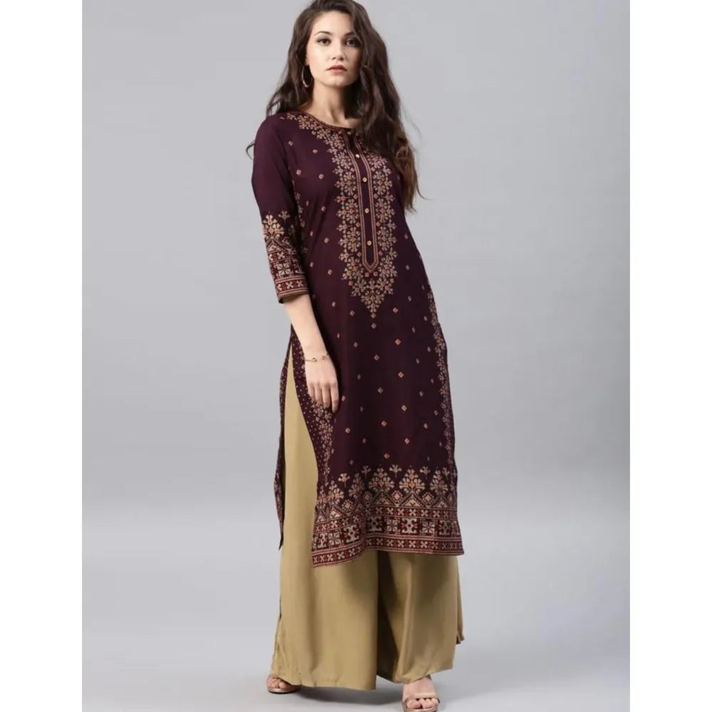 Elegant Peacock Print Abaya – Loose-Fit O-Neck Modest Maxi Dress
