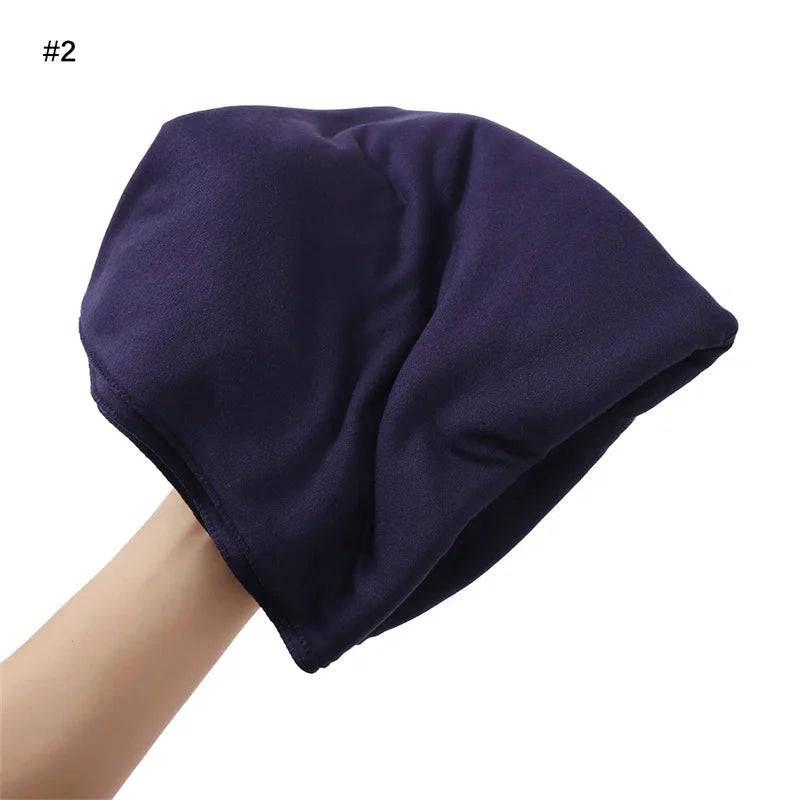 80×180cm Cotton Modal-Feel Hijab – Soft Stretch Long Scarf