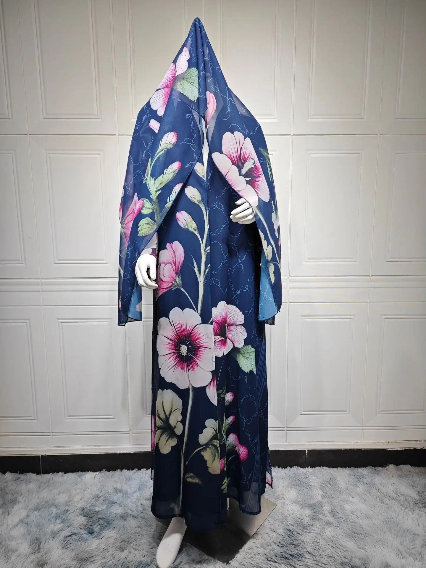 Eid Scarf Cardigan Abaya