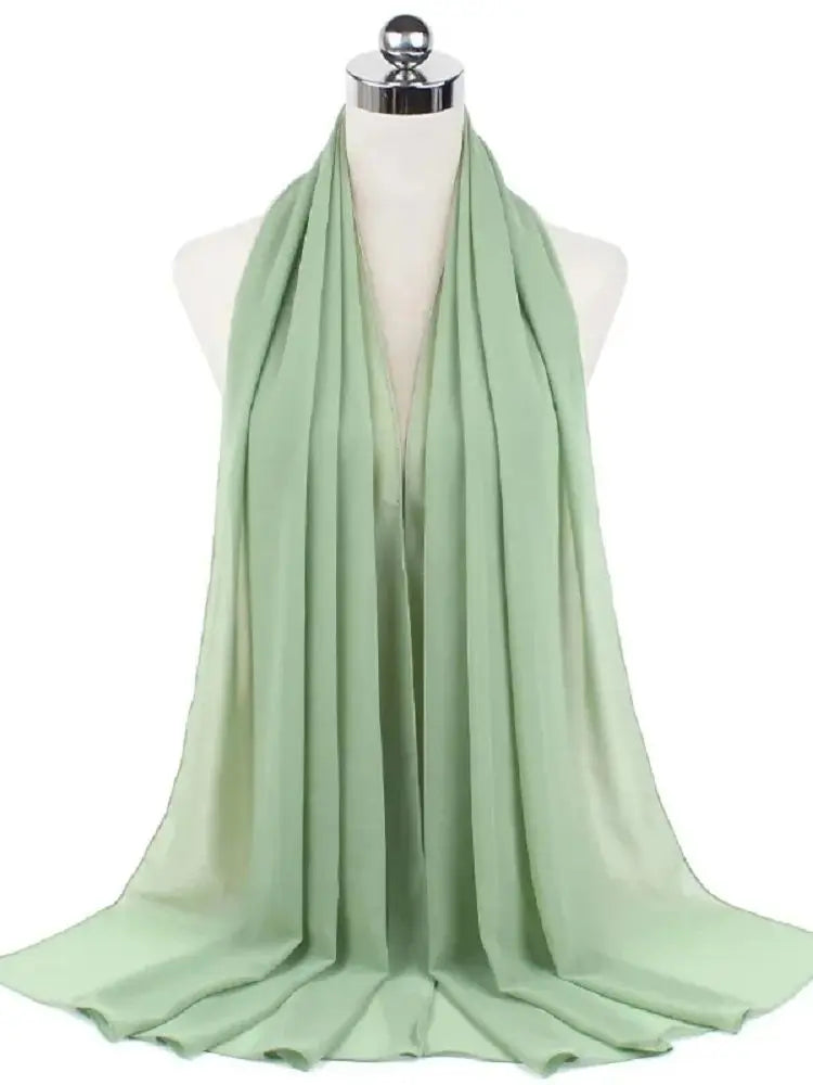 Ready-to-Wear Chiffon Hijab – Elegant Solid Color Instant Headscarf