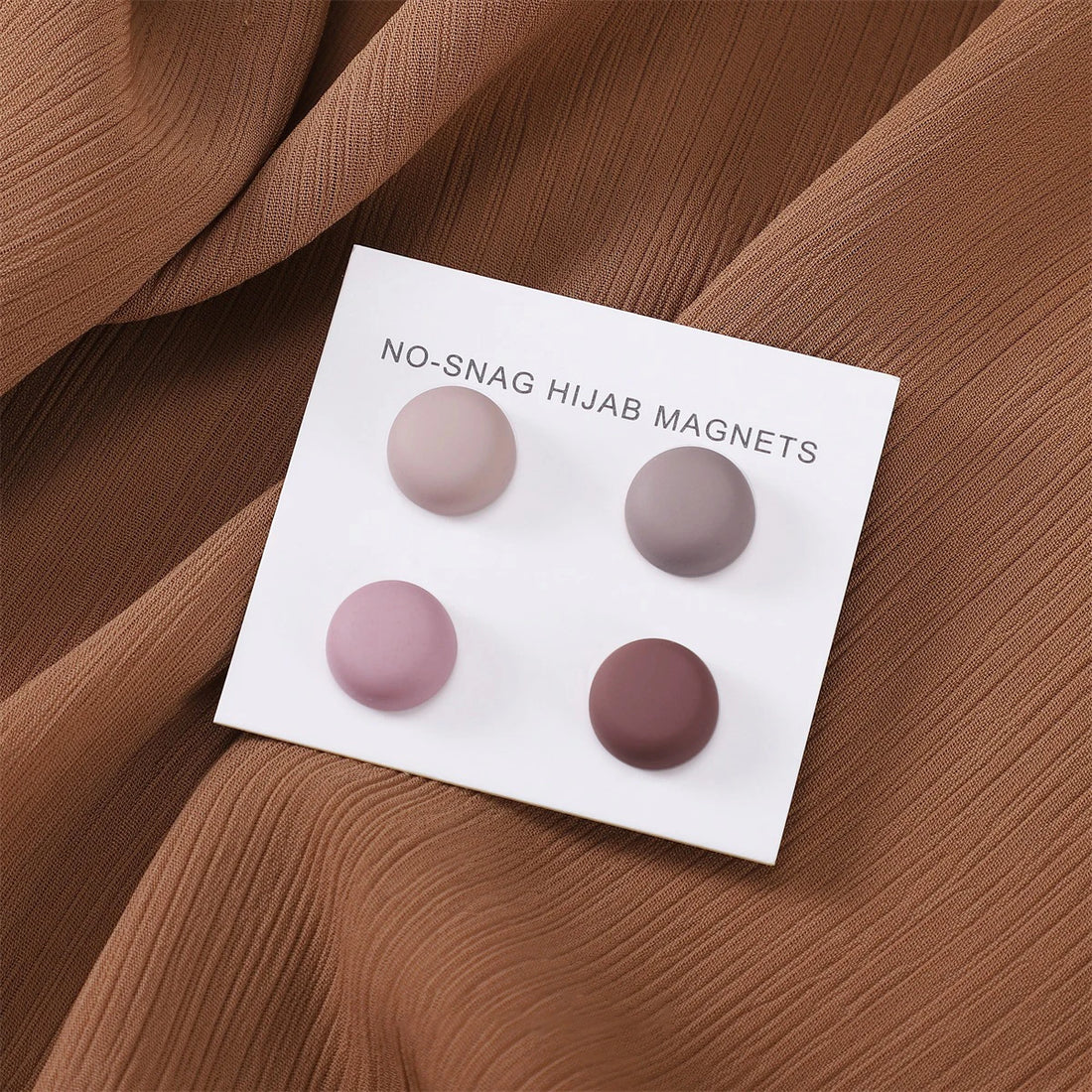 Matte Magnetic Hijab Pins – Set of 8 Mixed Colors
