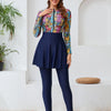 Summer Beach Muslim Women Burkini With Shawl Modest Swimming Suit