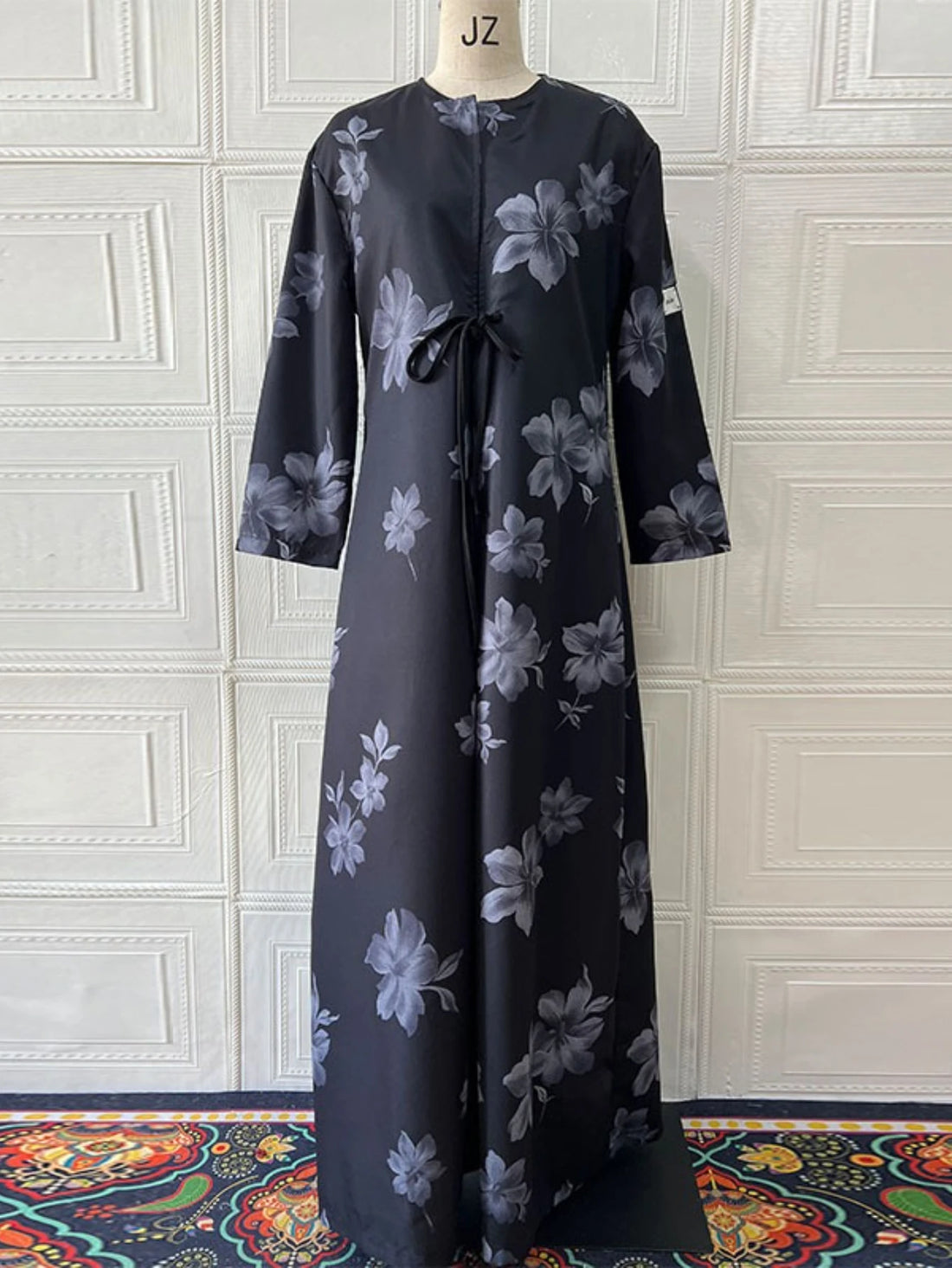 Elegant Trench Abaya – Open Kaftan Party Dress for Eid