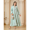 Print Embroidery Abaya – Eid Ramadan Long Robe