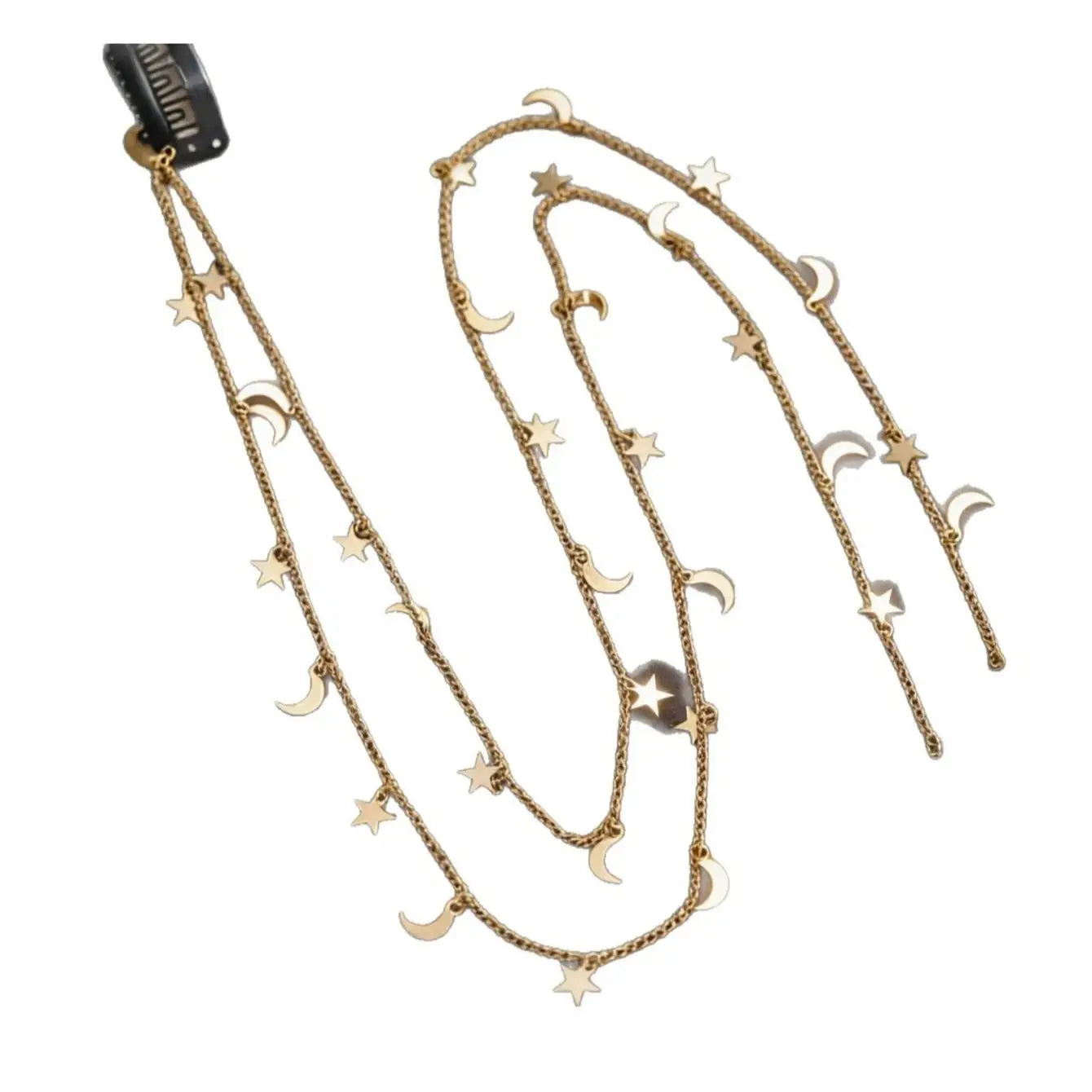 Ramadan Moon & Star Hair Chain – Elegant Invisible Hair Accessory for Women