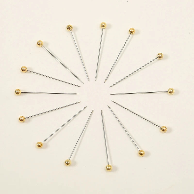 100-Piece Hijab Pin Set – Slim Alloy Scarf Pins for Women