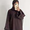 Eid Abaya Women Dress Kaftan Jalabiya striped Party Muslim Caftan