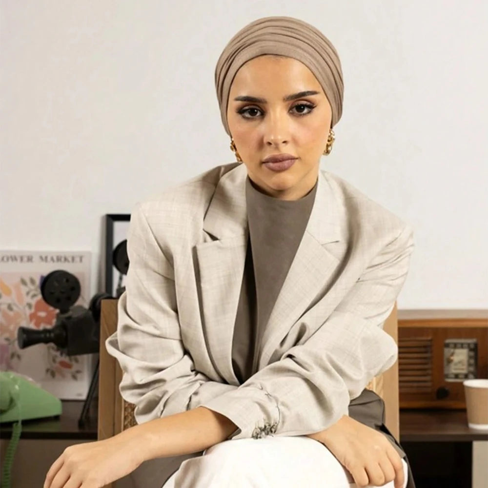Instant Hijab Woman Muslim Underscarf Caps