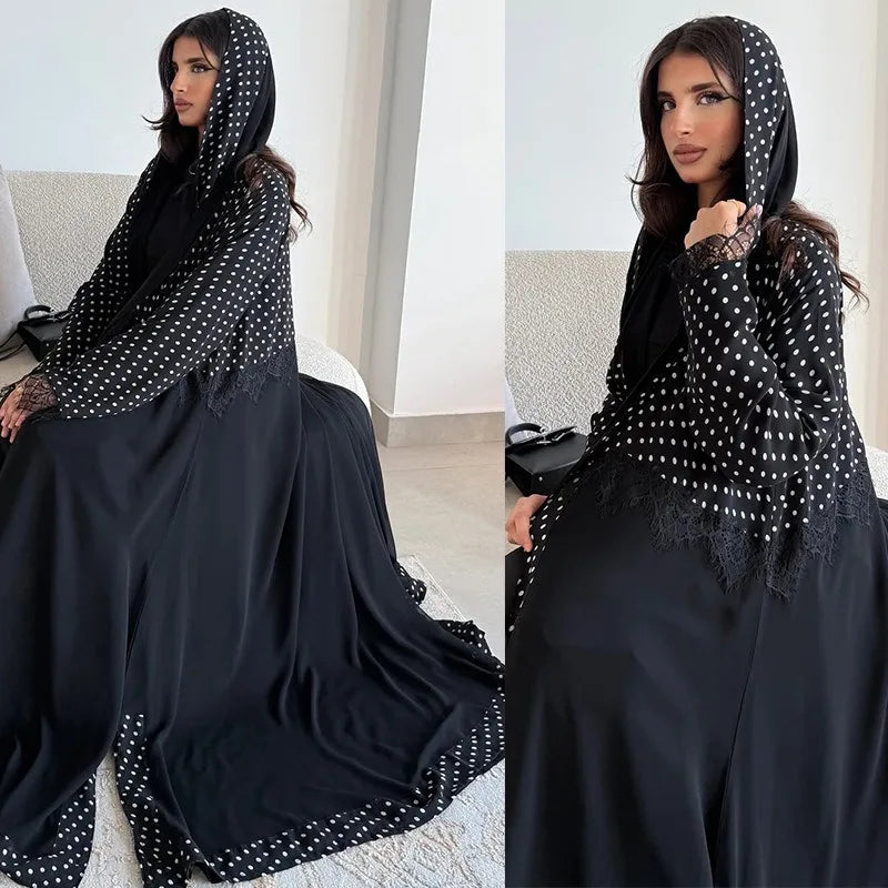 Diamond Embellished Abaya – Eid Button Cardigan