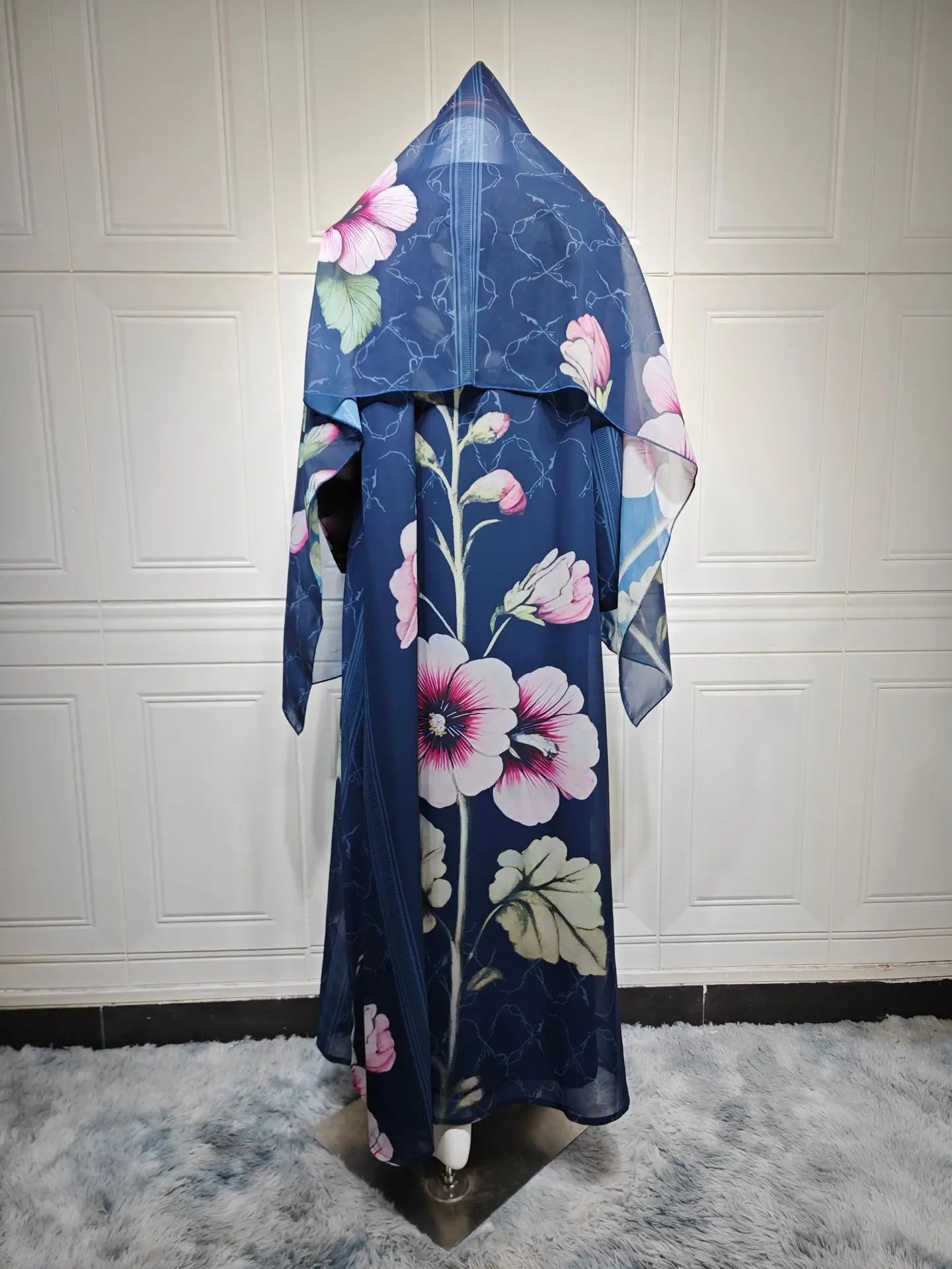 Eid Scarf Cardigan Abaya