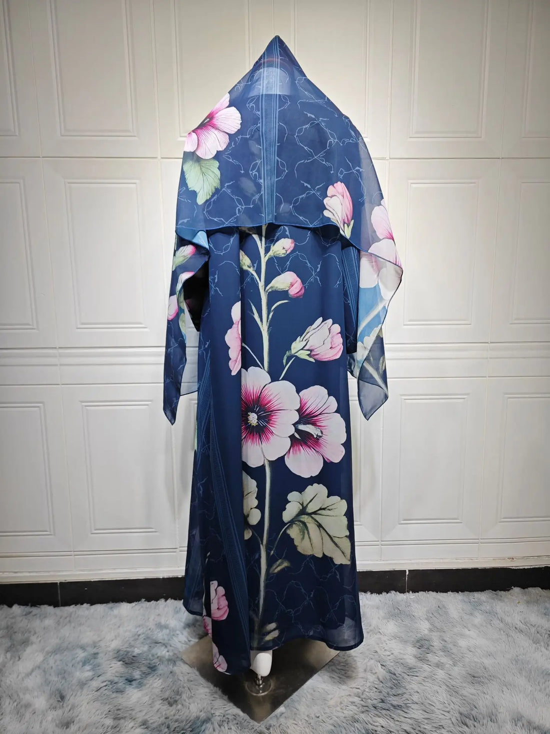 Eid Scarf Cardigan Abaya