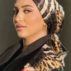 2-Piece Leopard Print Color-Block Scarf Set – Chic Fashion Wrap