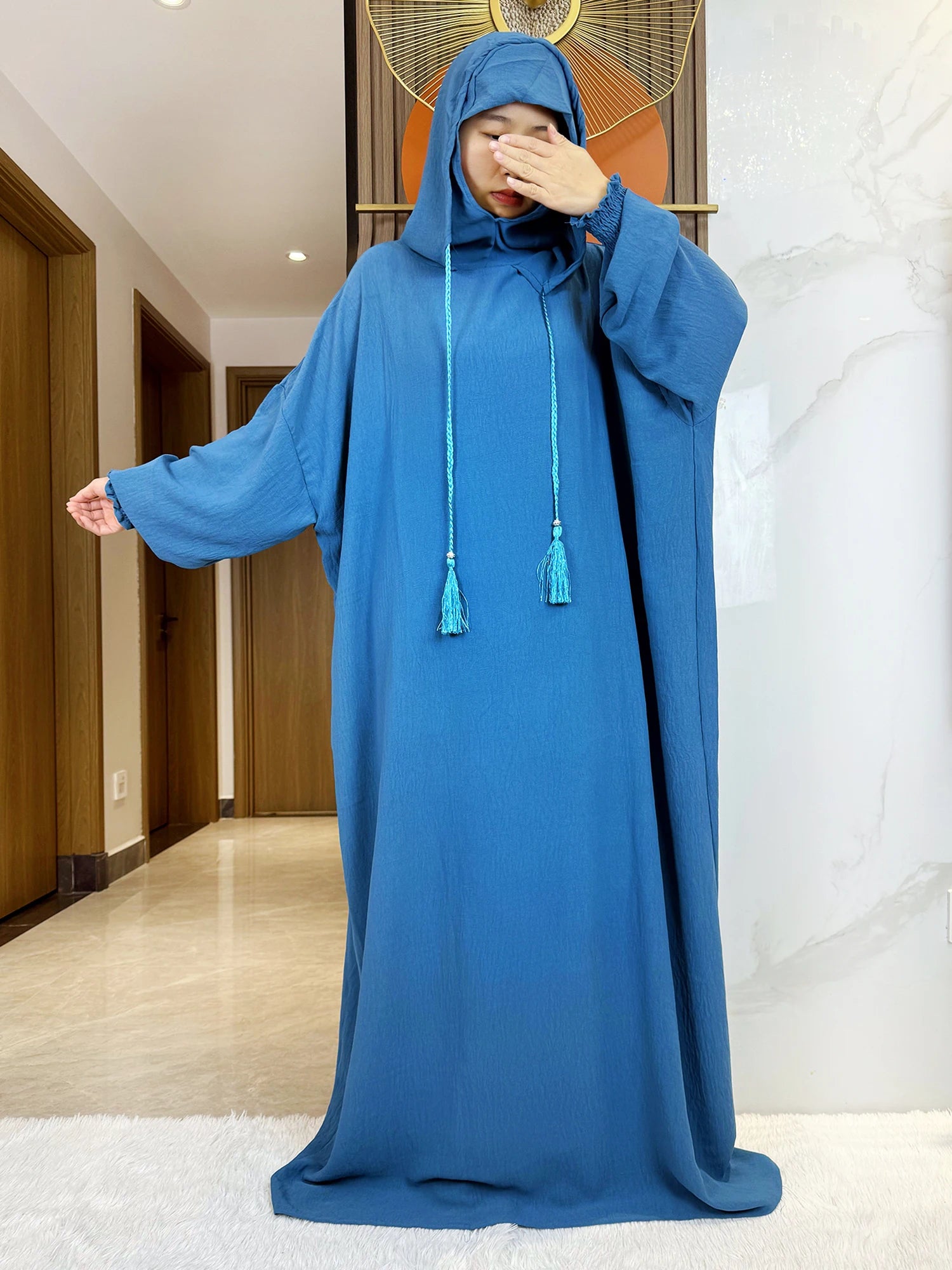 Candy Color Women Cotton Abayas