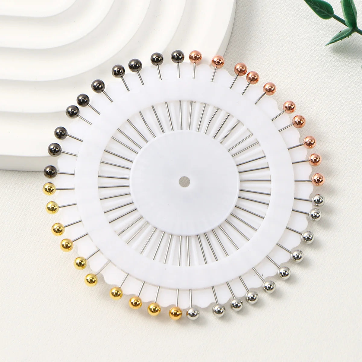 Pearl Head Hijab Pins – Set of 40 Colorful Scarf Pins