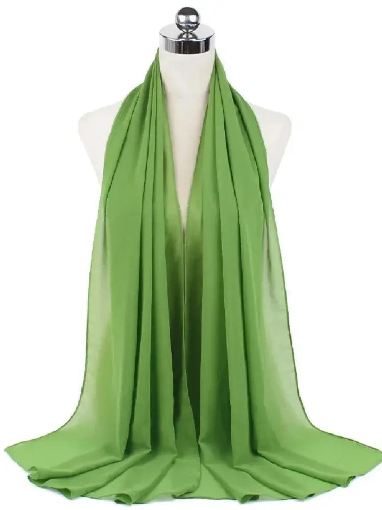 Ready-to-Wear Chiffon Hijab – Elegant Solid Color Instant Headscarf