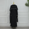 Beaded Cape Abaya Set – Elegant Long Modest Dress for Eid & Parties