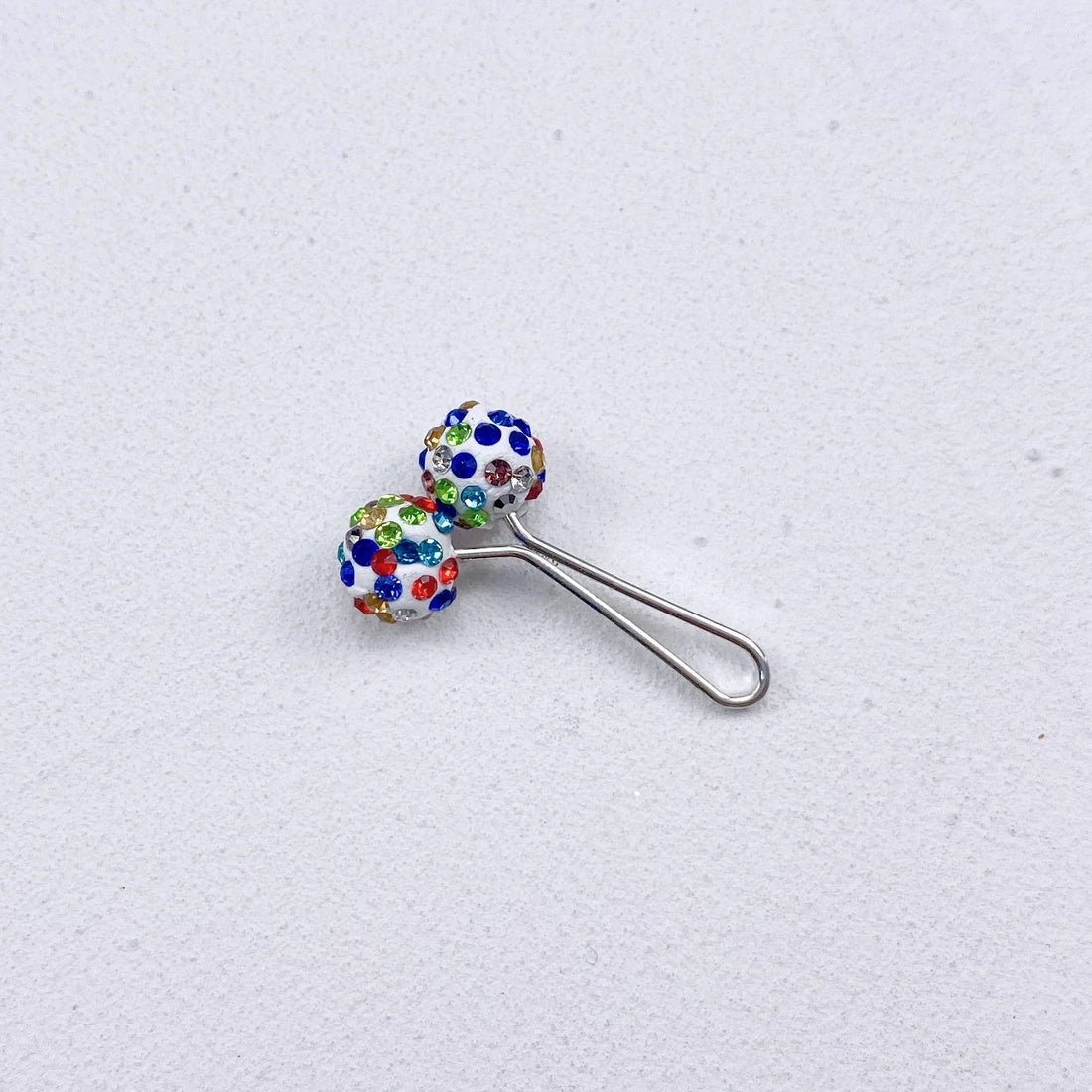 2-Piece Crystal U-Shaped Hijab Pins – Elegant Scarf Clips for Women