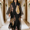 Sequin Leaf Embroidery Long Robe – Elegant Islamic Dress