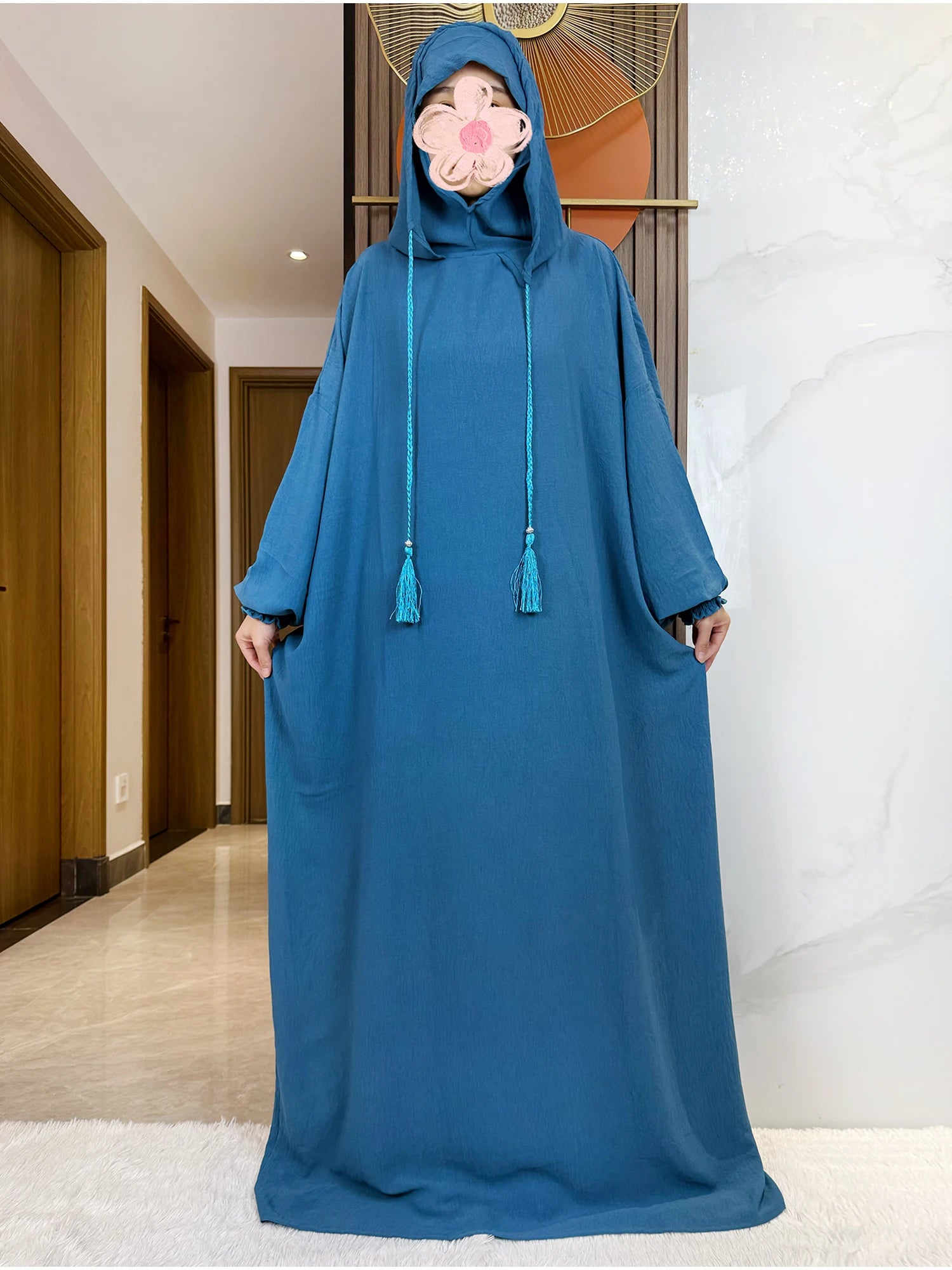 Candy Color Women Cotton Abayas