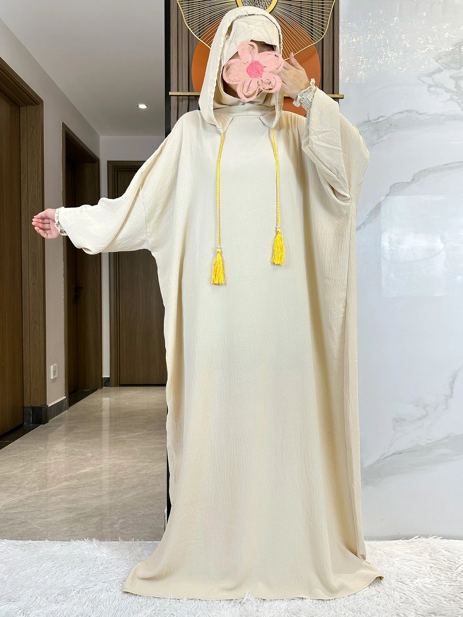 Candy Color Women Cotton Abayas