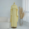 Beaded Cape Abaya Set – Elegant Long Modest Dress for Eid & Parties
