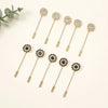 10-Piece Floral Diamond Hijab Brooch Set – Elegant Scarf Pins for Women
